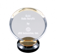 Round Gold Halo Award