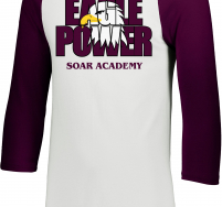 SOAR Eagles 3/4 Sleeve Tee-Eagle Power